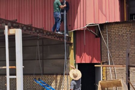 راه‌اندازی شبکه و دوربین مداربسته شرکت ریخته‌های نسوز مهر